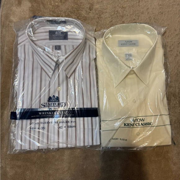 Other - (2) NWT men’s dress shirts Size 16 1/2